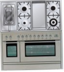 ILVE PL-120FR-MP Stainless-Steel Dapur, jenis ketuhar: elektrik, jenis hob: gas