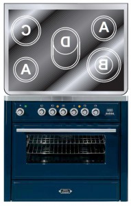 مشخصات اجاق آشپزخانه ILVE MTE-90-E3 Blue عکس