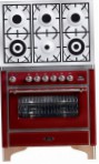 ILVE M-906D-VG Red Kitchen Stove, type of oven: gas, type of hob: gas