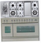 ILVE PSW-120FR-MP Stainless-Steel Dapur, jenis ketuhar: elektrik, jenis hob: gas