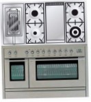 ILVE PSL-120FR-MP Stainless-Steel Dapur, jenis ketuhar: elektrik, jenis hob: gas