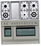 ILVE PSL-120F-MP Stainless-Steel Virtuves Plīts, Cepeškrāsns tips: elektrības, no plīts tips: gāze