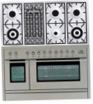 ILVE PSL-120B-MP Stainless-Steel Virtuves Plīts, Cepeškrāsns tips: elektrības, no plīts tips: gāze