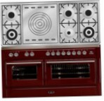 ILVE MT-150SD-VG Red Kitchen Stove, type of oven: gas, type of hob: gas