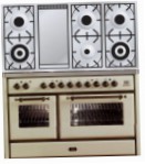 ILVE MS-120FD-E3 Antique white اجاق آشپزخانه, نوع فر: برقی, نوع اجاق گاز: گاز