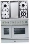 ILVE PDW-100F-MW Stainless-Steel Dapur, jenis ketuhar: elektrik, jenis hob: gas