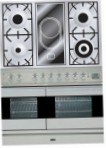 ILVE PDF-100V-VG Stainless-Steel Кухненската Печка, тип на фурна: газ, вид котлони: комбинирана