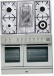 ILVE PDL-100R-MP Stainless-Steel Virtuvės viryklė, tipo orkaitės: elektros, tipo kaitlentės: dujos