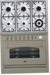 ILVE P-906N-VG Antique white เตาครัว, ประเภทเตาอบ: แก๊ส, ประเภทเตา: แก๊ส