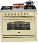 ILVE P-90FN-MP Antique white Kitchen Stove, type of oven: electric, type of hob: gas