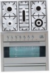 ILVE PF-90-VG Stainless-Steel Kitchen Stove, type of oven: gas, type of hob: gas