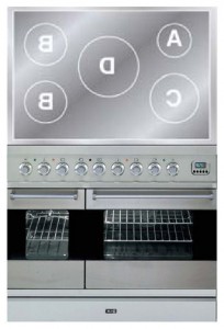Characteristics Kitchen Stove ILVE PDFI-90-MP Stainless-Steel Photo