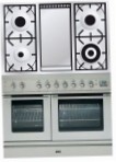 ILVE PDL-100F-MW Stainless-Steel Kitchen Stove, type of oven: electric, type of hob: gas