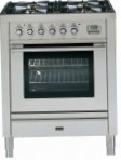ILVE PL-70-MP Stainless-Steel Virtuves Plīts, Cepeškrāsns tips: elektrības, no plīts tips: gāze