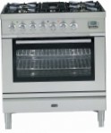ILVE PL-80-MP Stainless-Steel Kitchen Stove, type of oven: electric, type of hob: gas