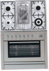 ILVE PL-90R-MP Stainless-Steel Soba bucătărie, tipul de cuptor: electric, Tip de plită: gaz