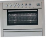 ILVE PL-90F-VG Stainless-Steel Soba bucătărie, tipul de cuptor: gaz, Tip de plită: combinate