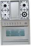 ILVE PW-90F-VG Stainless-Steel Soba bucătărie, tipul de cuptor: gaz, Tip de plită: gaz
