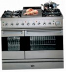 ILVE PD-90F-MP Stainless-Steel Stufa di Cucina, tipo di forno: elettrico, tipo di piano cottura: gas