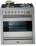 ILVE P-70-VG Stainless-Steel Stufa di Cucina, tipo di forno: gas, tipo di piano cottura: gas