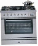 ILVE P-80L-MP Stainless-Steel Kitchen Stove, type of oven: electric, type of hob: gas