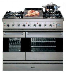 Characteristics Kitchen Stove ILVE PD-90F-VG Stainless-Steel Photo