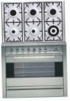 ILVE P-906-VG Stainless-Steel Kitchen Stove, type of oven: gas, type of hob: gas
