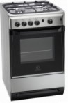 Indesit KN 3GI27 (X) Kitchen Stove, type of oven: gas, type of hob: gas
