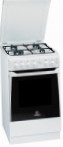 Indesit KN 1G21 S(W) Fornuis, type oven: gas, type kookplaat: gas