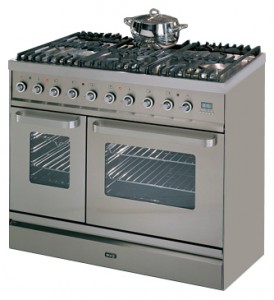características Estufa de la cocina ILVE TD-906W-MP Stainless-Steel Foto