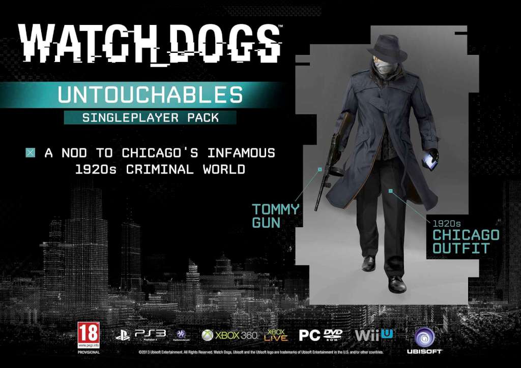 Watch Dogs - Untouchables, Club Justice and Cyberpunk Packs DLC EU Ubisoft Connect CD Key, $1.57