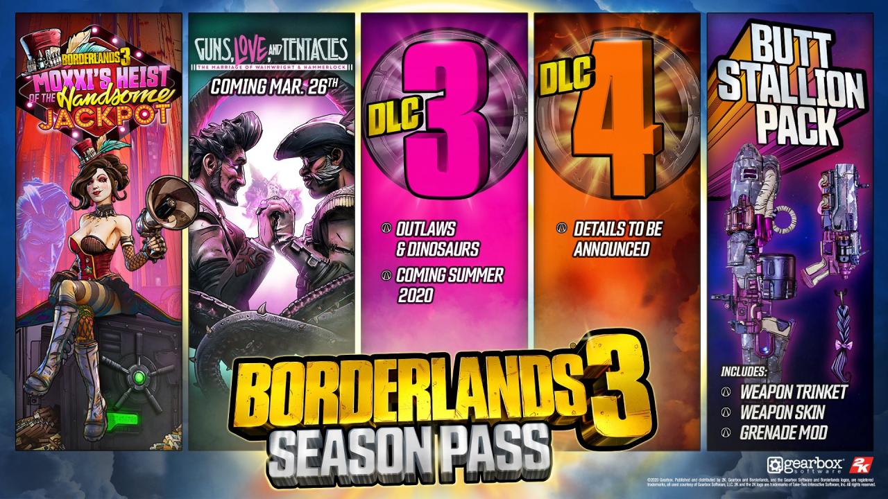 Borderlands 3 - Season Pass DLC EMEA Steam CD Key, $24.85