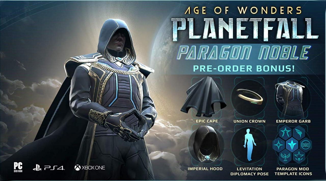 Age of Wonders: Planetfall - Paragon Set DLC Steam CD Key, $11.28