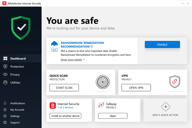Bitdefender Total Security 2023 Trial Key (3 Months / 5 Devices), $2.14