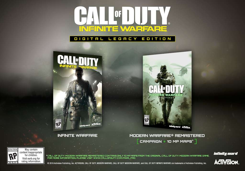 Call of Duty: Infinite Warfare Legacy Edition NA Steam CD Key, $68.2