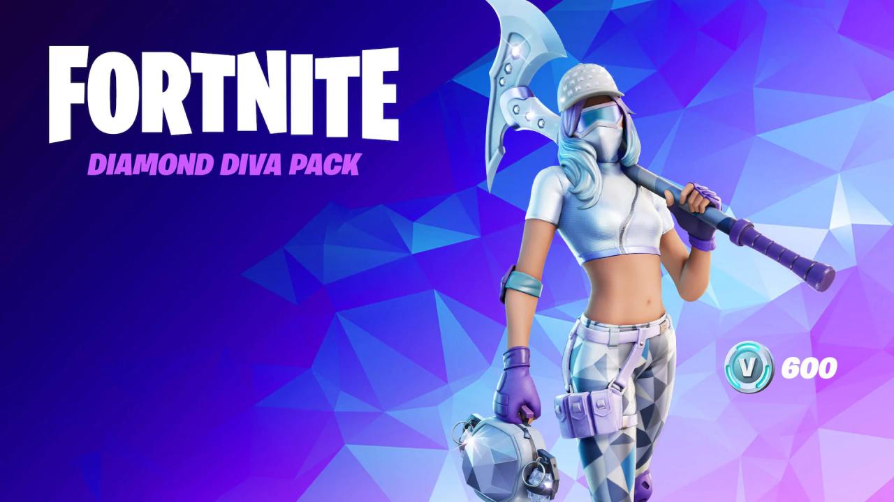 Fortnite - The Diamond Diva Pack DLC EU XBOX One / Xbox Series X|S CD Key, $260.13
