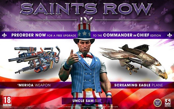 Saints Row IV Commander in Chief Edition Steam CD Key, $6.77
