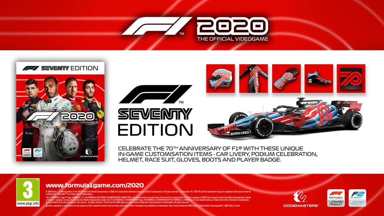 F1 2020 Seventy Edition DLC UK XBOX One / Xbox Series X|S CD Key, $5.64