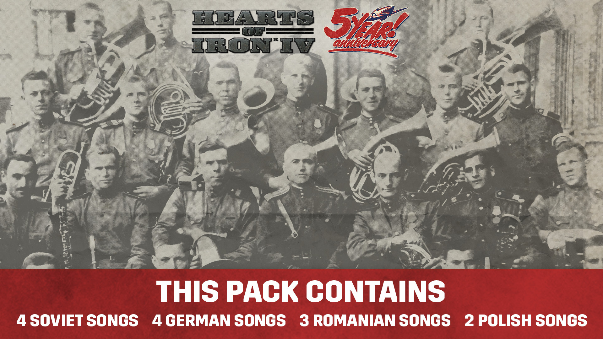 Hearts of Iron IV - Eastern Front Music Pack DLC Steam CD Key, $3.15