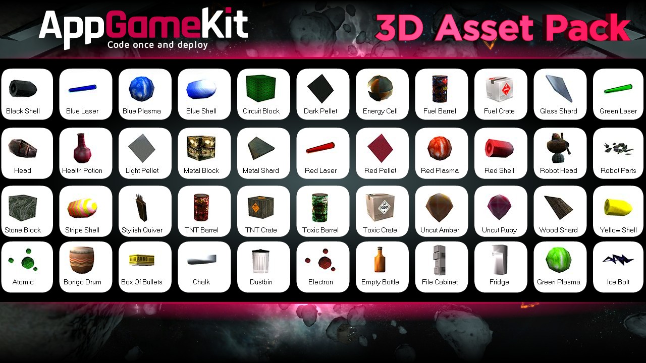 AppGameKit - 3D Asset Pack DLC Steam CD Key, $1.64