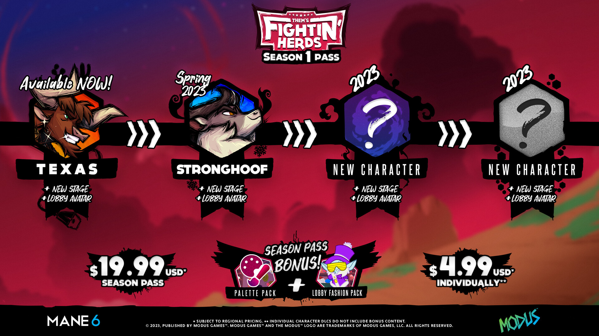 Them's Fightin' Herds - Season 1 Pass DLC Steam CD Key, $16.92