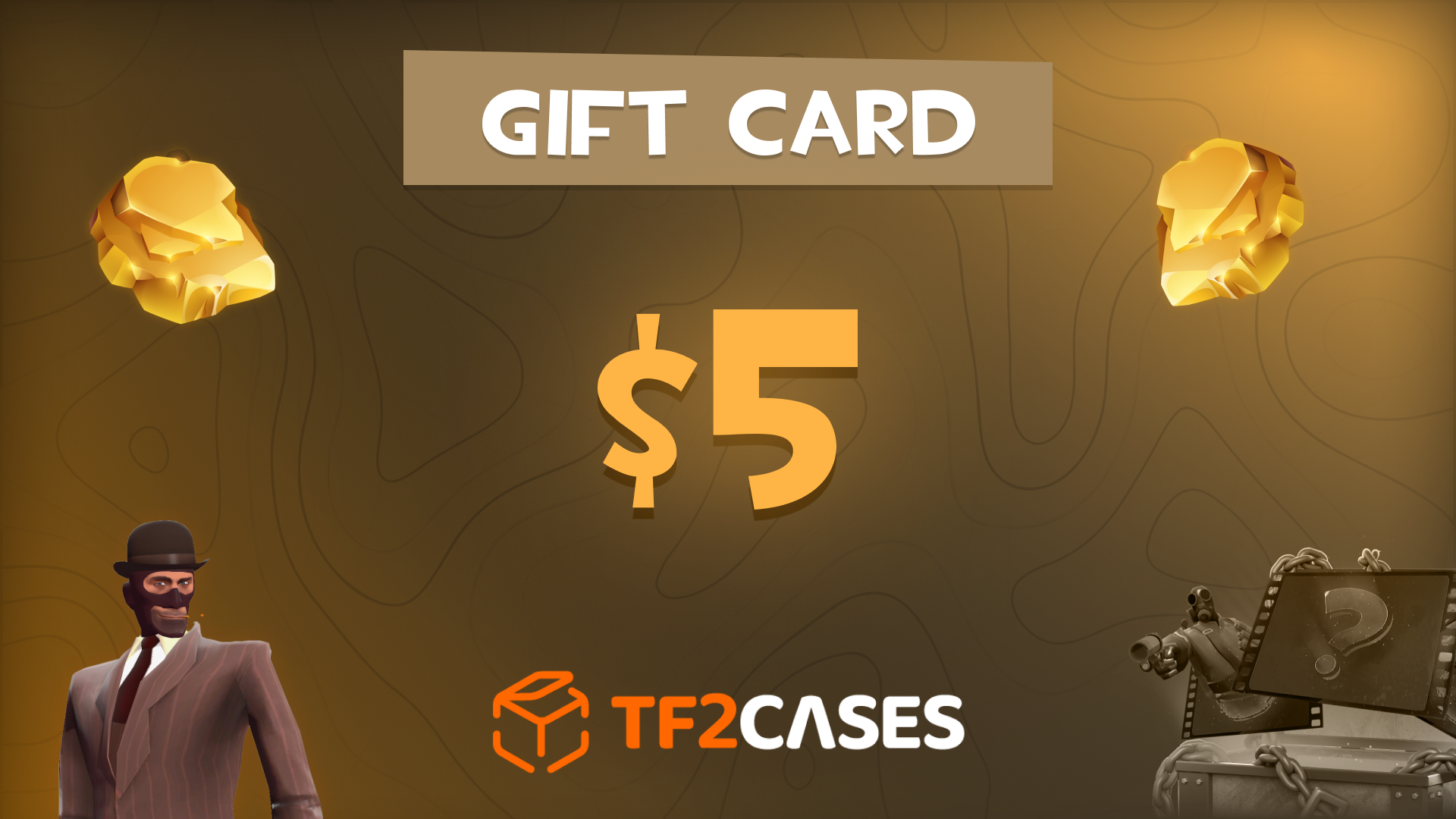 TF2CASES.com $5 Gift Card, $5.65