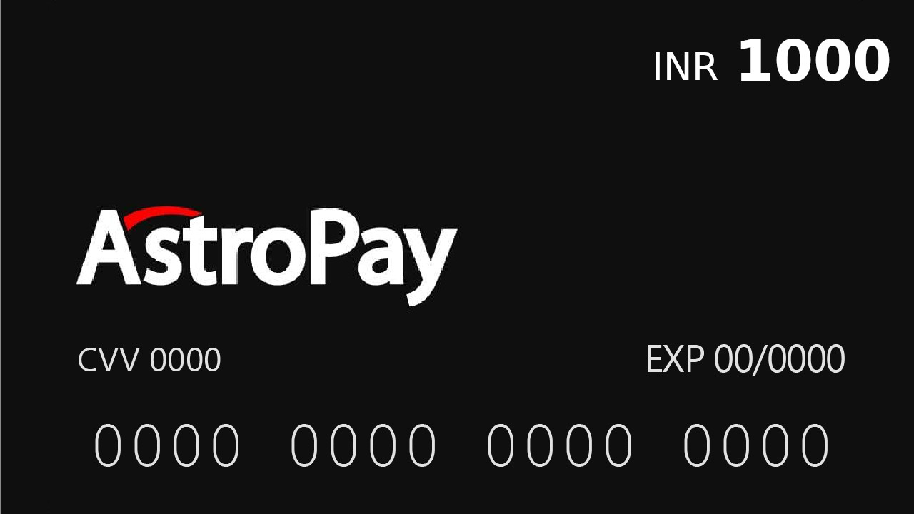 Astropay Card ₹1000 IN, $10.12