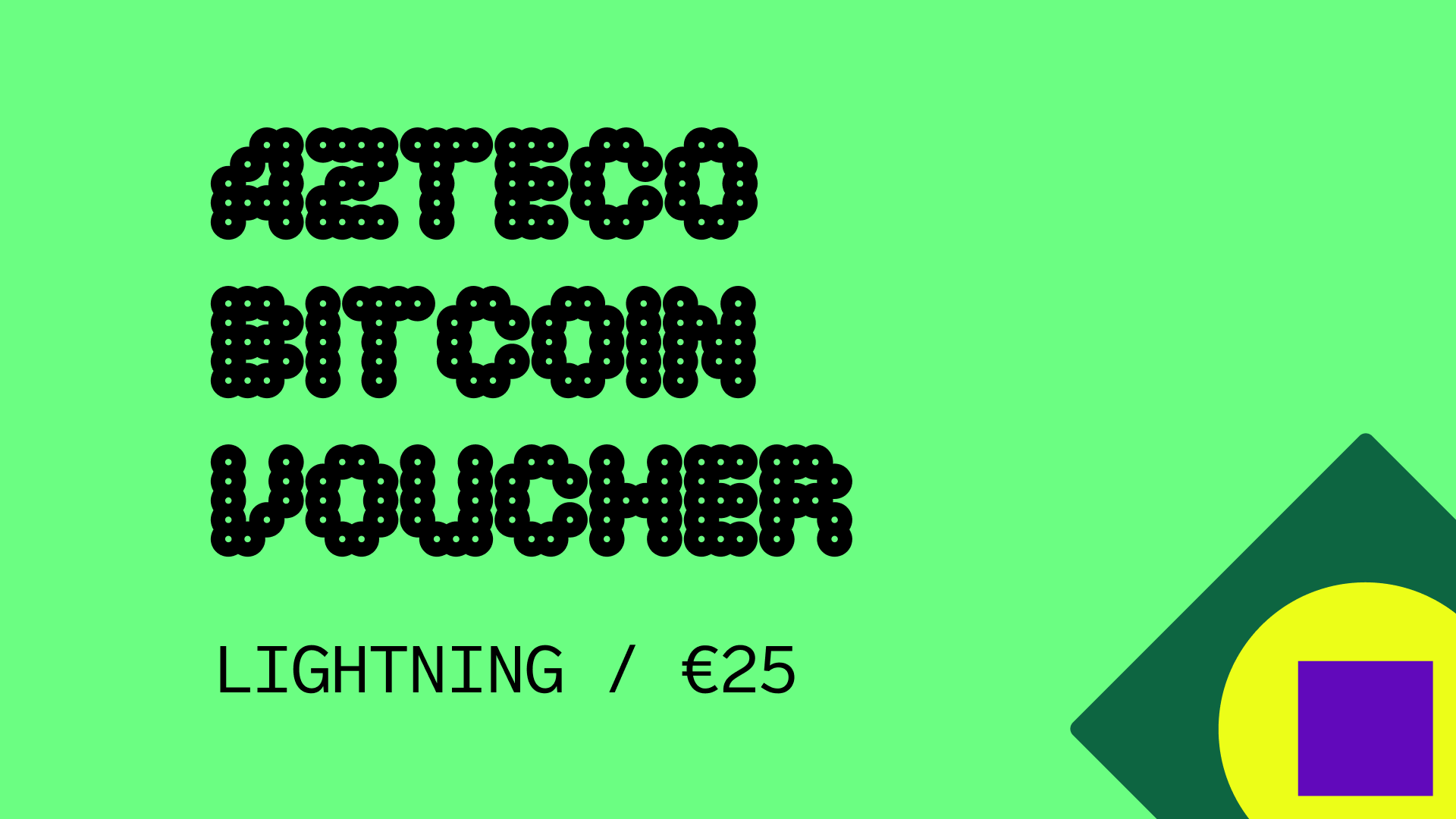 Azteco Bitcoin Lighting €25 Voucher, $28.25