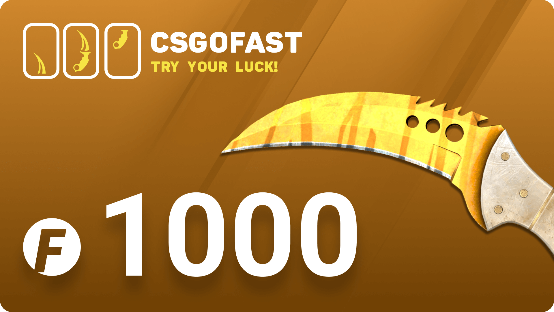 CSGOFAST 1000 Fast Coins Gift Card, $695.26