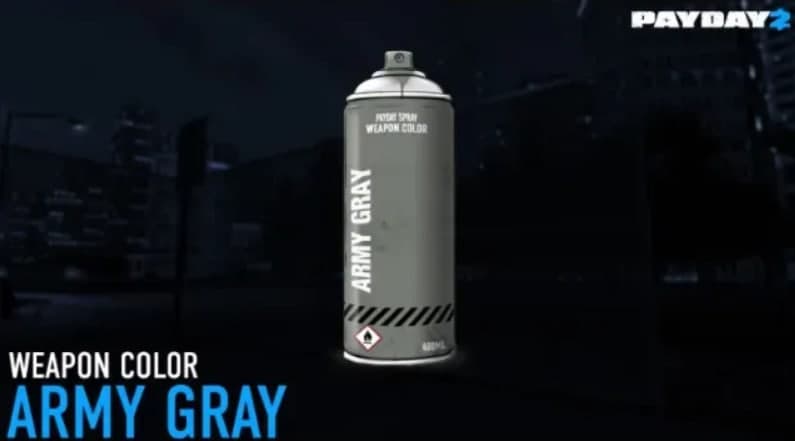 PAYDAY 2 - Army Gray Weapon Color DLC Steam CD Key, $1.12