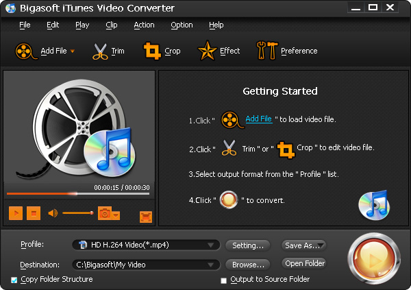 Bigasoft iTunes Video Converter PC CD Key, $5.03