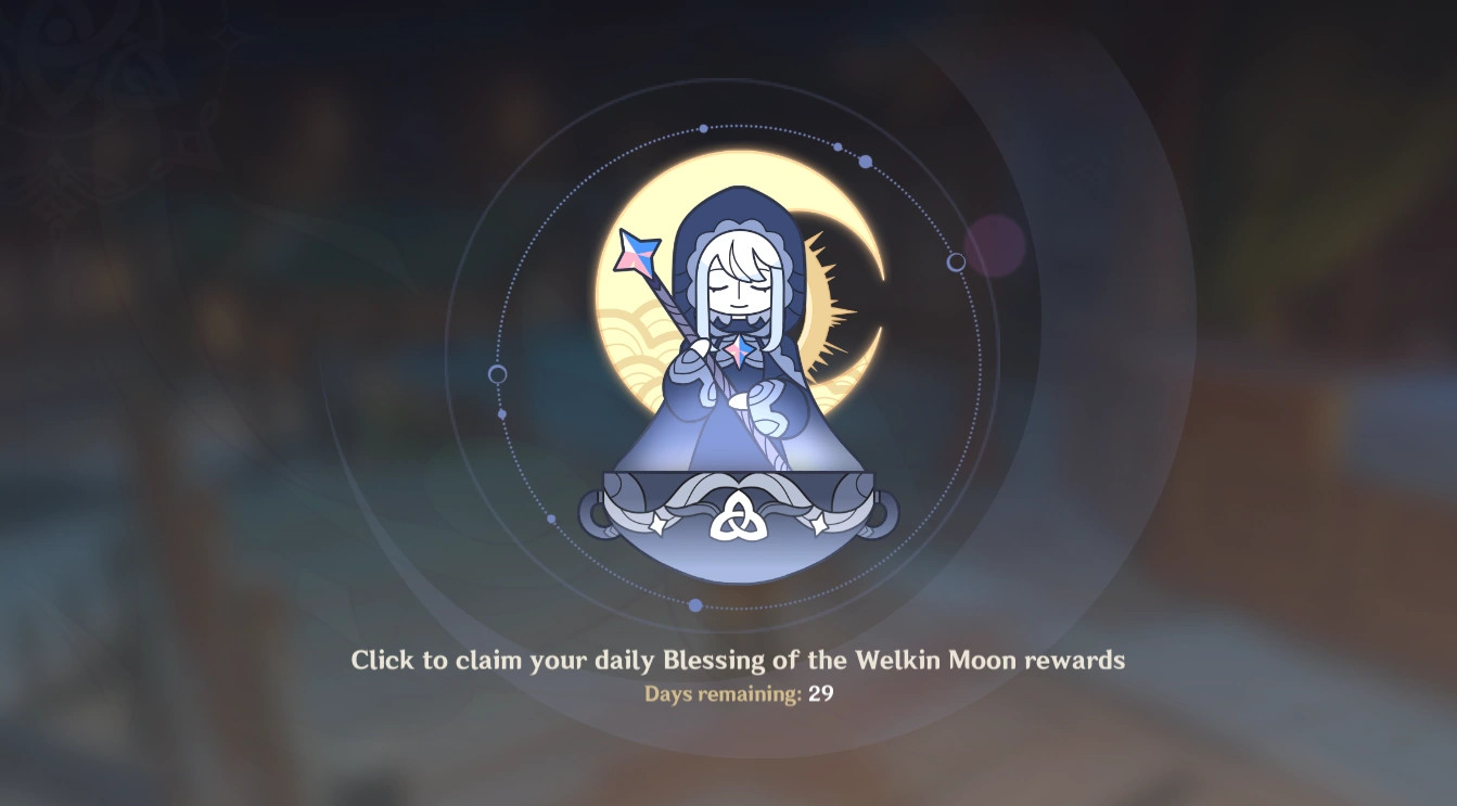 Genshin Impact Blessing of the Welkin Moon 30-Days Subscription Key, $5.41