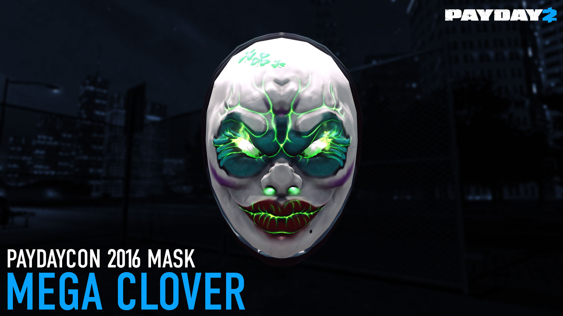 PAYDAY 2 - Mega Clover Mask (PAYDAYCON 2016) DLC Steam CD Key, $5.64