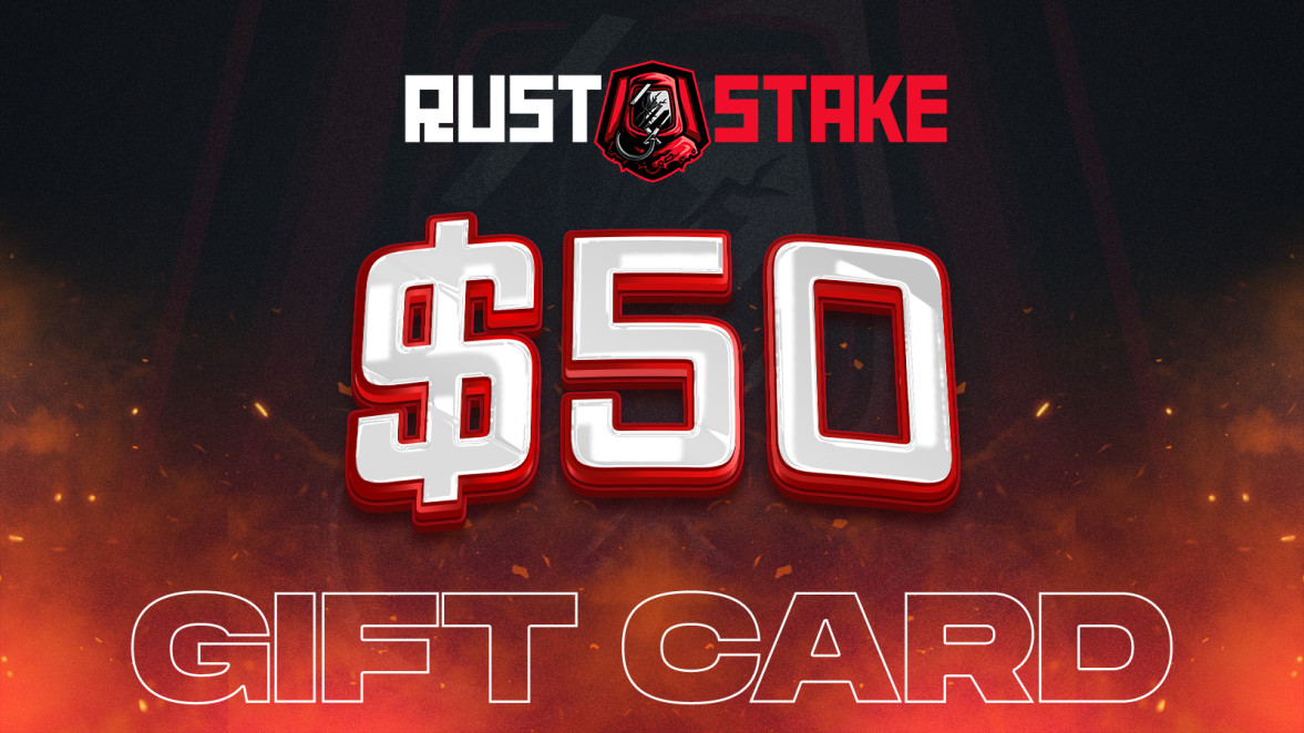 RustStake $50 Gift Card, $55.44